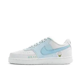 Nike Кроссовки Court Vision 1 Usagi Blue Rabbit с противоскользящим покрытием, износостойкие, низкие, для скейтбординга, унисекс, белые dh2987-101（team1056-月野蓝兔） | white
