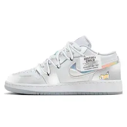 Jordan Баскетбольные кроссовки Air 1 Vintage, женские, низкие, белые/серые hj3481-491(team10-云边小狗灰s) | gray