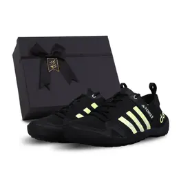 Adidas Износостойкие дышащие низкие походные кроссовки Terrex Daroga унисекс, черные, желтые hp8636(team1059-越水疾风缃黄sbox) | black/off-white yellow