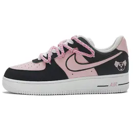 Nike Кроссовки для скейтбординга Air Force 1 с антискользящим покрытием, износостойкие, унисекс, розовые, черные dd8959-100（team897-绯墨凝彩 ） | pink black