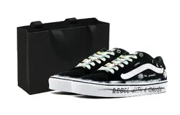Vans Уличные скейтборды Faulkner Small Daisy, винтажные классические низкие кроссовки для скейтбординга, унисекс, черно-белые vn000sjvc4r(team140-小雏菊s-box) | black white