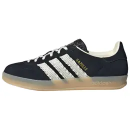 Adidas Женские кроссовки Adidas Gazelle Indoor «Ruffled Stripes Black Cream Gum» js1412 | black/ivory/resin yellow