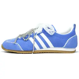 Adidas Низкие повседневные кроссовки VS JOG 2.0 унисекс, цвет синий, серебристый js4444(team567-慵懒假日银) | blue silver