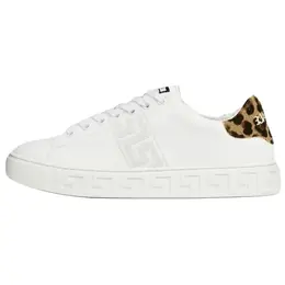 Versace Кроссовки для скейтбординга Leoparo Greca Low Top, женские, белые 1013568-1a12423_6we10 | white