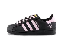 Adidas Женские кроссовки для скейтбординга SUPERSTAR Wings Of Crimson Bonds с антискользящим покрытием, низкие, износостойкие, черные, розовые eg4959（team1303-绯缚之翼） | black pink