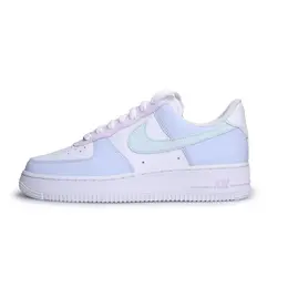 Nike Кроссовки для скейтбординга Air Force 1, износостойкие, низкие, унисекс, синие, розовые dd8959-100（team1093-蓝粉空军） | blue pink