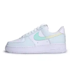 Nike Кроссовки Air Force 1 Air Force 1, синие, с рисунком кота, износостойкие, низкие, для скейтбординга, унисекс, светло-зеленые dd8959-100（team1093-浅绿空军） | light green