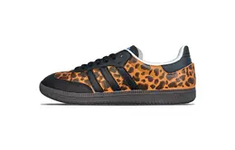 Adidas Кроссовки для скейтбординга SAMBA OG с леопардовым принтом, устойчивые к истиранию, низкие, унисекс, коричневые, черные b75806(team634-豹纹丛林) | brown black