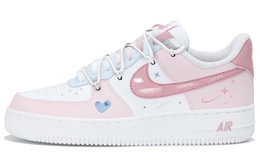 Nike Кроссовки для скейтбординга Air Force 1, износостойкие, женские, белые, синие, розовые dd8959-100（team拾玖-俏皮蓝粉） | white blue pink