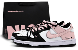 Nike Кроссовки для скейтбординга Dunk Cushioning, износостойкие, унисекс, черно-розовые dd1391-100(team1279-奶油草莓s-box) | black pink
