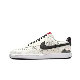 Nike Кроссовки Court Borough с амортизацией, износостойкие, низкие, для скейтбординга, унисекс, черные, белые dm1187-101（team849-竹林深处） | black white
