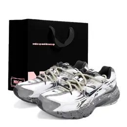 Nike Кроссовки для бега Initiator с амортизацией, износостойкие, дышащие, унисекс, белые, серые 394055-100(team1326-废土行者xbox) | white gray