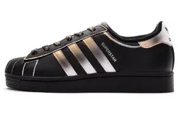 Adidas SUPERSTAR Износостойкие и легкие низкие кроссовки для скейтбординга унисекс, черные, золотые eg4959(team1326-玄金御履) | black gold