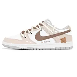 Nike Кроссовки для скейтбординга Dunk Lemon Joy Low Top женские, белые, коричневые dd1503-103(team778-脏粉熊崽) | white brown