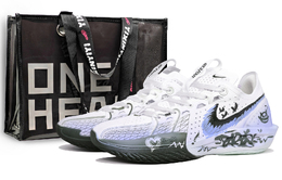 Nike Баскетбольные кроссовки Air Zoom GT Cut 3 Shock Absorbers Rebound Low Top унисекс, освежающий фиолетовый цвет dv2918-102(team400-黑粉勇士男女款紫) | cool purple (shopping bag)