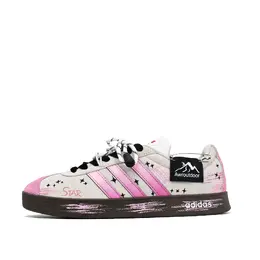 Adidas Кроссовки для скейтбординга VL COURT 2.0, износостойкие, низкие, унисекс, вишнево-розовые js3003(team1065-樱花粉） | pink