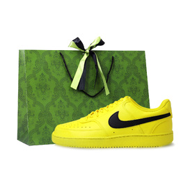 Кроссовки для скейтборда Court Vision 1, унисекс, низкие, желтые, черные Nike, Yellow Black dh2987-101（team1218-黄金万两礼袋款） | yellow black