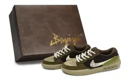 Nike Кроссовки для скейтбординга SB Force 58, унисекс, низкие, зеленые/коричневые dv5477-201(team80-男女款浮生若梦sbox) | green brown
