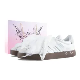 Adidas Кроссовки VL COURT 3.0 White Moonlight с низким верхом, женские, серебристо-белые kj4000（team836-白月光） | silver white (special shopping bag)