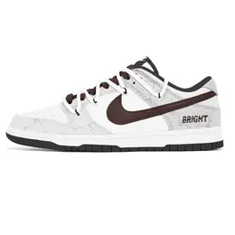 Nike Кроссовки для скейтбординга Dunk Lemon Joy, износостойкие, унисекс, белые, коричневые dd1391-100(team399-灰棕幻影) | white brown