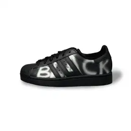 Adidas Низкие кроссовки для скейтбординга SUPERSTAR, унисекс, черные jh9977（team314-涂鸦） | black