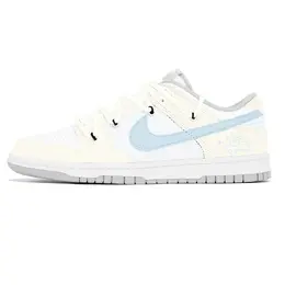 Nike Кроссовки для скейтбординга Dunk Lemon Joy, износостойкие, женские, желтые, синие, белые dd1503-103(team778-蓝黄小狗) | yellow blue white