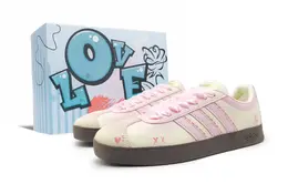 Adidas Кроссовки для скейтбординга Vl Court Classic Cream Bubbles, устойчивые к истиранию, розовые, женские jq1501(team1025-奶油泡泡-蓝love) | pink
