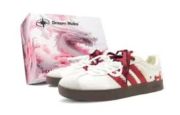 Adidas Кроссовки для скейтбординга Vl Court Classic Meowth Love, износостойкие, низкие, женские, белые, красные jq1501(team1025-喵了个爱-礼盒) | white red