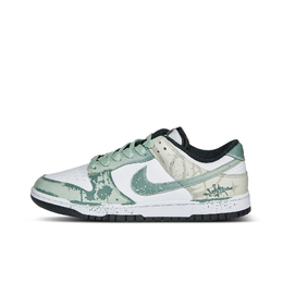 Nike Кроссовки для скейтбординга Dunk Doodle Sprite Low Top унисекс, белые, зеленые hf5441-100（team1369-涂鸦精灵） | white green