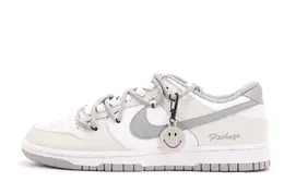 Nike Низкие износостойкие кроссовки для скейтбординга Dunk Coverage, унисекс, белые, серые hf5441-105(team拾伍-男款白蓝五七) | light gray