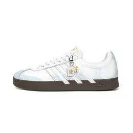 Adidas Кроссовки для скейтбординга Vl Court Classic, унисекс, низкие, белые/синие jq2470(team914- 蓝白碰碰 ) | white blue