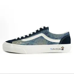 Vans Кроссовки для скейтбординга Style 36 Stars And Sky с амортизацией, износостойкие, низкие, унисекс, синие, белые vn0a3dz3rfl(team10-星星与天空) | blue white