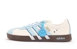 Adidas Кроссовки для скейтбординга Vl Court Classic Coverage, износостойкие, низкие, женские, белые, синие jq1501(team拾伍-女款白蓝一) | sky blue
