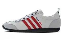 Adidas VS JOG 2.0 износостойкие повседневные низкие кроссовки унисекс серебристо-серо-красного цвета jr4653(team311-赛车灰红) | silver gray red