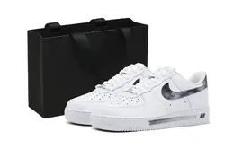 Nike Кроссовки для скейтбординга Air Force 1 Mist Street, износостойкие, низкие, унисекс, черные, белые cw2288-111(team140-迷雾街道s-box) | black white