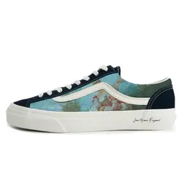 Vans Кроссовки для скейтбординга Rococo Lover, амортизирующие, износостойкие, унисекс, синие, белые vn0a3dz3rfl(team10-洛可可情人) | blue white