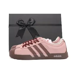 Adidas Кроссовки для скейтбординга VL COURT 2.0 Coverage с защитой от истирания, низкие, унисекс, розовые, коричневые hq1802(team拾伍-男女同款粉五sbox) | pink