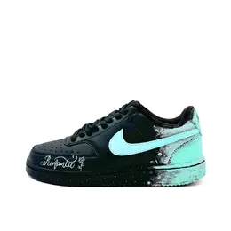 Nike Низкие износостойкие кроссовки для скейтбординга Court Vision Low, унисекс, бирюзовый dh2987-002（team476-花漾森韵） | teal