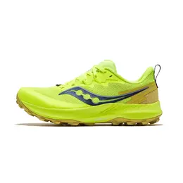 Saucony Женские кроссовки PEREGRINE 14 с антискользящим покрытием, износостойкие, низкие, неоново-зеленые s10916-220 | neon green