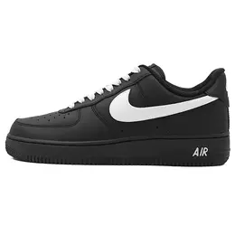 Nike Кроссовки Air Force 1 для скейтбординга, износостойкие, низкие, унисекс, черные cw2288-001(team91-空军黑武士 银绳银钩 ） | black