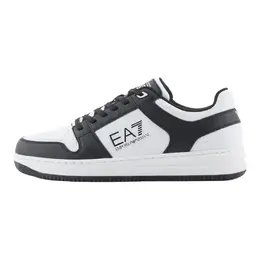 Emporio Armani Кроссовки для скейтбординга EA7 Low Top, унисекс, черно-белые x8x189xk4041n181
