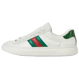 Gucci Низкие кроссовки для скейтбординга ACE, женские, белые 806633 aadmg 9053鞋 | original shoe box included