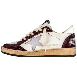 Golden Goose Низкие кроссовки для скейтбординга Ball Star, унисекс, бордовые gwf00117.f004204.40363
