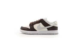 Nike Кроссовки для скейтбординга Dunk Slip с амортизацией и износостойкостью, женские, белые, коричневые dd1503-103（team719-奶油巧克力） | beige brown