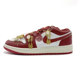 Jordan Баскетбольные кроссовки Air 1 Vintage, женские, низкие, красные fj3465-160（team633-臻爱百年） | red