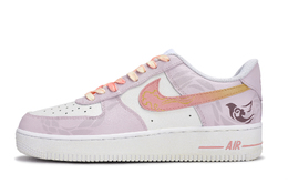 Nike Кроссовки для скейтбординга Air Force 1, унисекс, низкие, оранжево-розовые cw2288-111(team171-男女同款喜事桃桃) | white purple orange pink