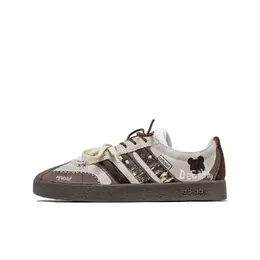 Adidas Кроссовки для скейтбординга Neo VL Court 2.0 PMS Trendy Bear Playmate с низким верхом, устойчивые к скольжению, унисекс, коричневые, белые hq1802(team584-潮熊玩咖) | brown white