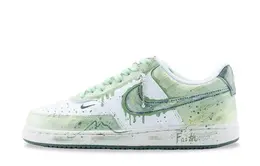 Nike Кроссовки для скейтборда Court Vision Fresh Look Mori, противоскользящие, износостойкие, низкие, женские, белые, зеленые fv9952-101（team626-元气森森） | white green