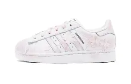 Adidas Кроссовки для скейтбординга Superstar, унисекс, низкие, белые/розовые eg4958(team140-粉雾樱雨) | pink white