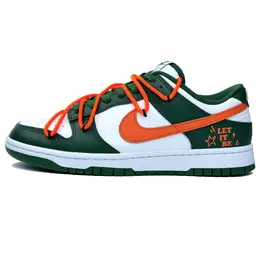 Nike Кроссовки для скейтбординга Dunk Slip с низким верхом, унисекс, белые, зеленые, оранжевые dd1391-101(team567-顺其自然) | white green orange